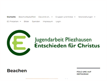Tablet Screenshot of ec-pliezhausen.de